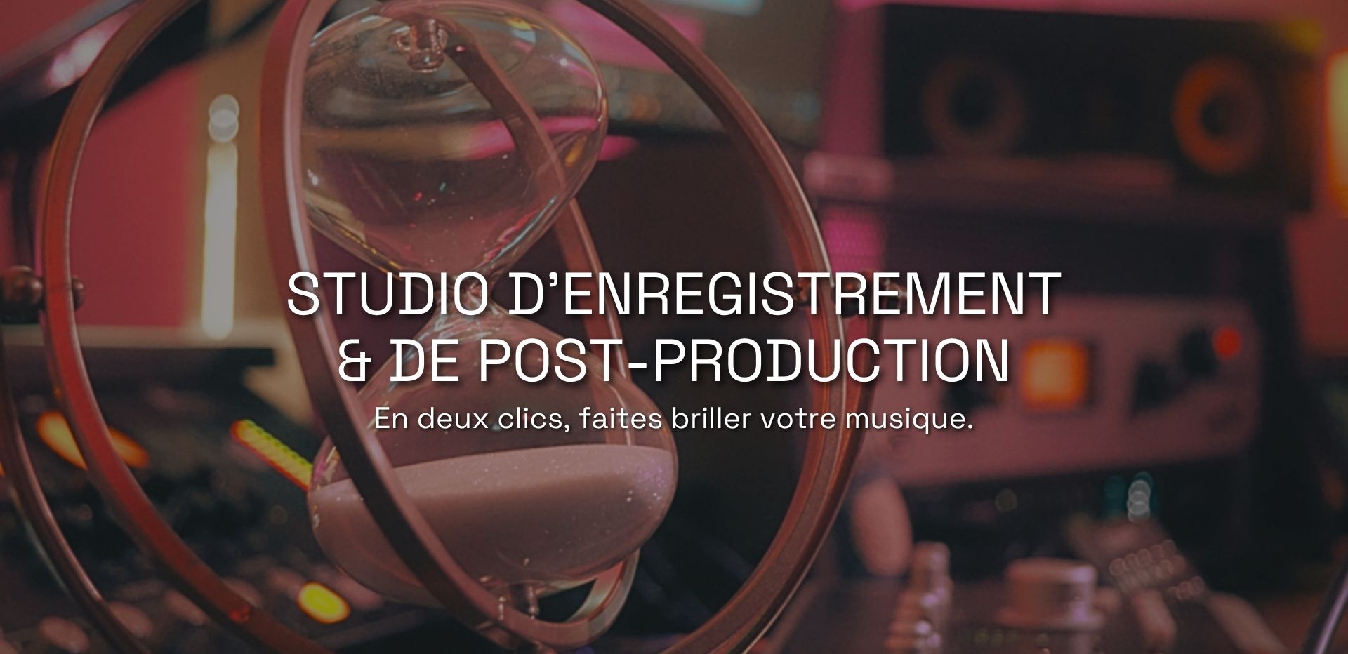 Studio d'enregistrement professionnel à Belfort